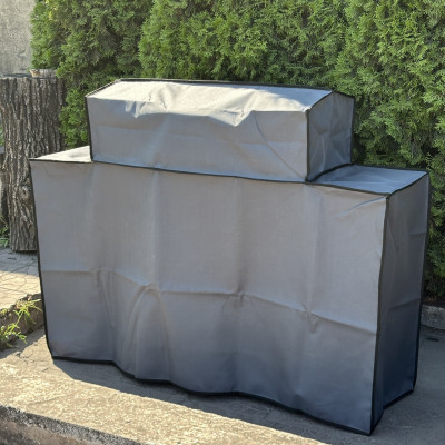 Чохол Mzavod для мангалу-барбекю Геліос на 15 шампурів сірий