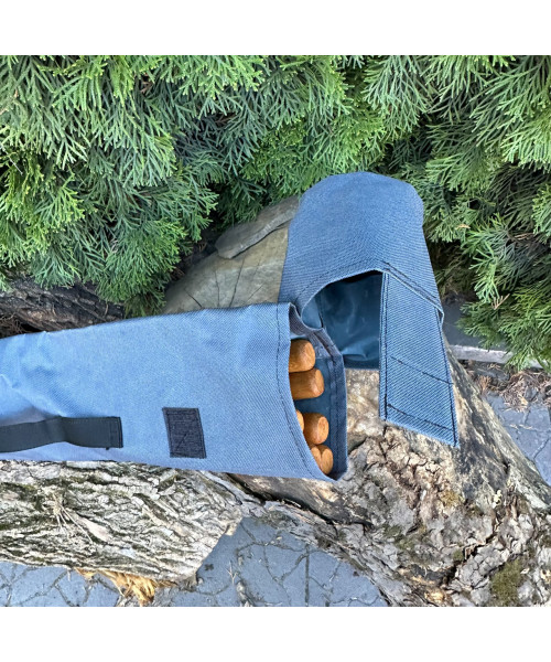 Чохол-тубус Mzavod із клапаном на липучці на 10 шампурів сірий