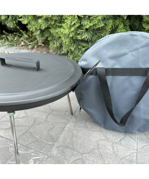 Сковорода з диску Mzavod Фрея 40см з кришкою та чохлом Сковорода з диску Mzavod Фрея 40см з кришкою та чохлом