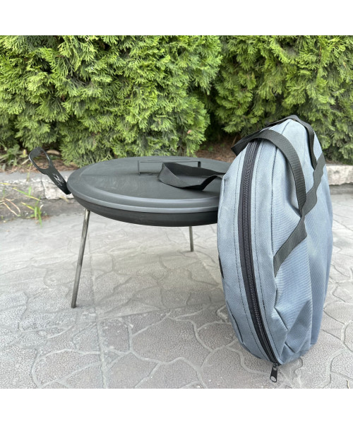 Сковорода з диску Mzavod Фрея 40см з кришкою та чохлом Сковорода з диску Mzavod Фрея 40см з кришкою та чохлом