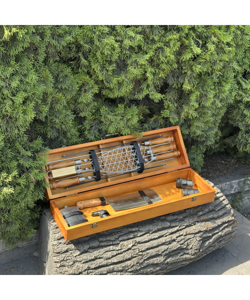 Подарунковий набір Mzavod Майстер BBQ світлий Подарунковий набір Mzavod Майстер BBQ світлий