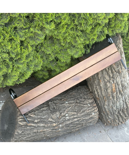 Передня полиця Mzavod для мангалу Зевс на 12 шампурів темне дерево