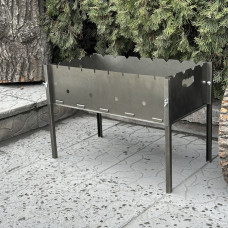 Розбірний мангал Mzavod Турист на 8 шампурів 0.8мм