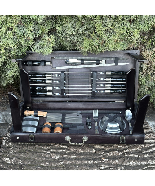 Подарунковий набір Mzavod Пікнік кейс-столик чорний Подарунковий набір Mzavod Пікнік кейс-столик чорний