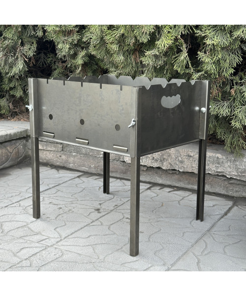 Розбірний мангал Mzavod Турист на 5 шампурів 0.8мм