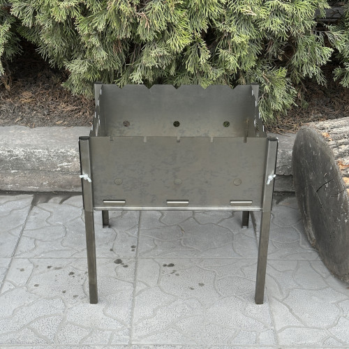 Розбірний мангал Mzavod Турист на 5 шампурів 0.8мм Розбірний мангал Mzavod Турист на 5 шампурів 0.8мм