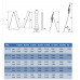 Драбина-телескоп метал. 1,39-3,8м розкладна B-44