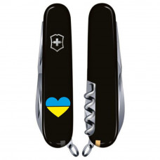 Складаний ніж Victorinox SPARTAN UKRAINE Серце синьо-жовте 1.3603.3_T1090u