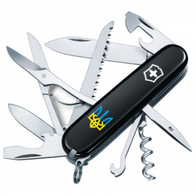 Складаний ніж Victorinox HUNTSMAN UKRAINE Тризуб синьо-жовт. 1.3713.3_T0016u