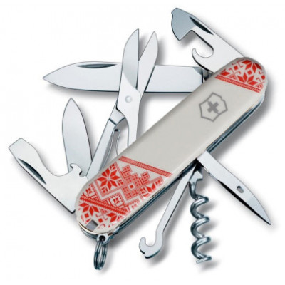 Складаний ніж Victorinox CLIMBER UKRAINE Вишиванка 1.3703.7_T0051r