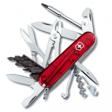 Ніж Victorinox CyberTool 34 Red Trans 1.7725.T