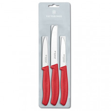 Набір кухонних ножів Victorinox SwissClassic, червоний 6.7111.3