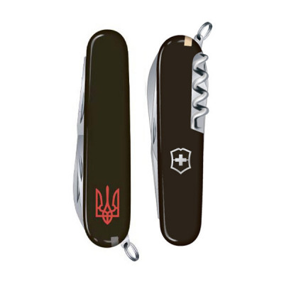 Ніж Victorinox Spartan Ukraine Тризуб червоний 1.3603.3R1R