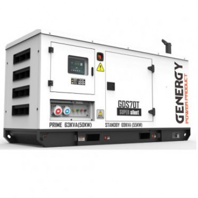 Генератор дизельний GENERGY GDS70T 55 кВт(240211090)