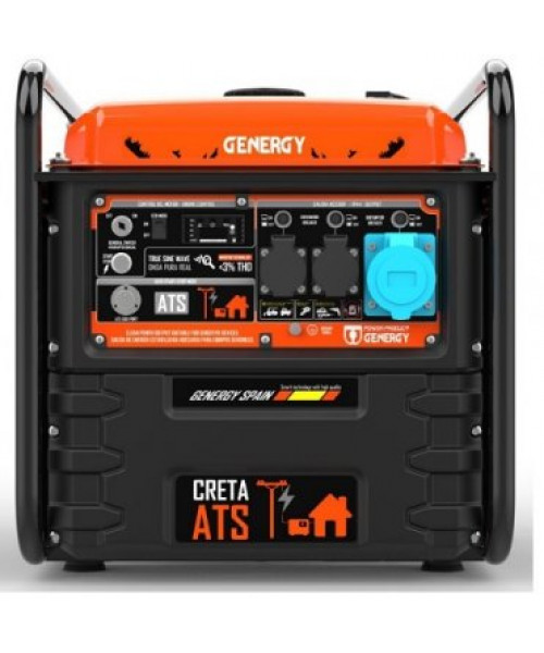 Генератор інверторний бензиновий GENERGY CRETA ATS 7,2 кВт (240017090) Генератор інверторний бензиновий GENERGY CRETA ATS 7,2 кВт (240017090)