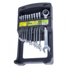 Набір гайкових ключів із тріскачкою Alloid НК-2081-11 (10) 11 предметів(НК-2081-11 (10))