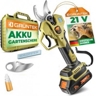 Секатор акумуляторний GRUNTEK Li-Ion 21V 2Ah (295701300)