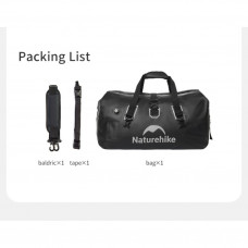 Водонепроникна дорожня сумка Naturehike CNK2450XB015, 60 л, чорна