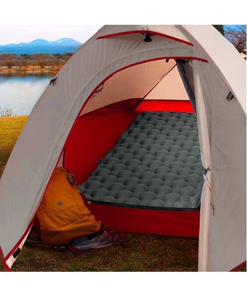 Килимок надувний Naturehike FC-10 NH19Z001-P, 65 мм, графіт