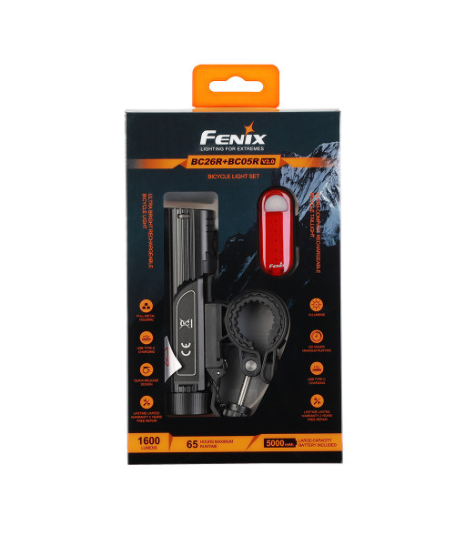 Комплект велофара Fenix BC26R+BC05RV20