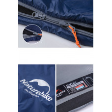 Спальник надлегкий Naturehike Ultra light LW 180 NH15S003-D, (20°C), p-p M, правий, темно-зелений