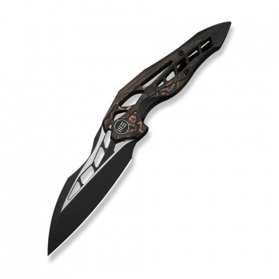 Ніж складаний туристичний Weknife Arrakis (8.8 см) Vanax / Titanium чорний з бронзою