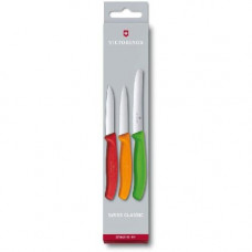 Набор кухонный Victorinox SwissClassic Paring Set 3 ножа с цветными ручками (Vx67116.32)