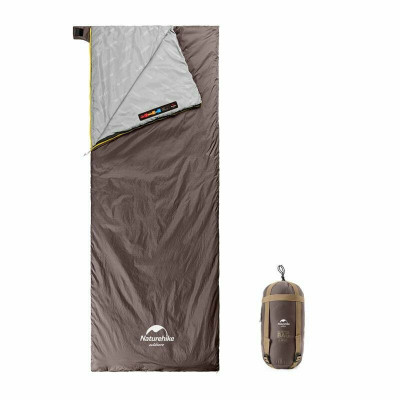 Спальник надлегкий Naturehike Summer LW180 NH21MSD09 правий, (15°C), p-p XL, коричневий