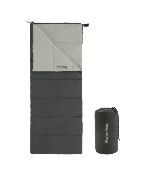 Спальний мішок Naturehike F150 NH22MSD05, лівий, графіт