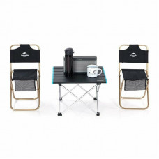 Cтіл розкладний Naturehike NH19Z008-Z, алюміній, Розмір L, чорний