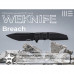 Ніж складаний туристичний Weknife Breach (9.8 см) Bohler M390 / Titanium чорний