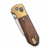 Ніж складаний кишеньковий Civivi Yonder Clip Point (7.3 см) 14C28N / Wood and Brass натуральний