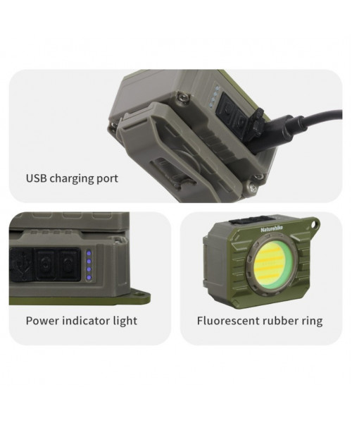 Ліхтар наключний Naturehike CNK2450ZM014, оливковий