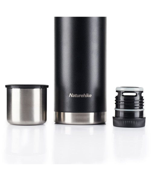 Термос Naturehike Q-9H NH19SJ010, 304 сталь, 1.0 л, чорний
