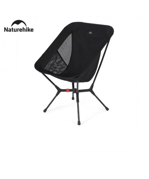 Стілець складаний ультралегкий Naturehike CNK2550JJ013 Yamami YL01, розмір М, алюміній, чорний
