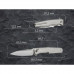 Ніж складаний туристичний Weknife Dressytak (8.6 см) Bohler M390 / Titanium сірий