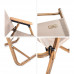 Крісло складане Naturehike MW02 NH19Y002-D, 600D Oxford / алюміній, р-р S, бежевий