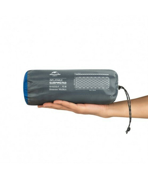 Килимок надувний Naturehike FC-10 NH19Z032-P, 65 мм, блакитний