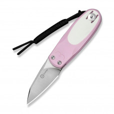 Ніж складаний кишеньковий Civivi Purr, (4.65 см) Nitro-V / G10 рожевий/білий