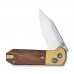 Ніж складаний кишеньковий Civivi Yonder Clip Point (7.3 см) 14C28N / Wood and Brass натуральний