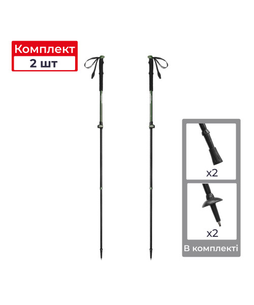 Трекінгові телескопічні палиці 2шт Naturehike CNK2550DS010 Sunlit Terk Base, 60-135 см, зелена Трекінгові телескопічні палиці 2шт Naturehike CNK2550DS010 Sunlit Terk Base, 60-135 см, зелена