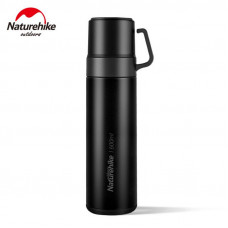 Термос Naturehike NH17S020-B, 304 сталь, 0.6 л, чорний