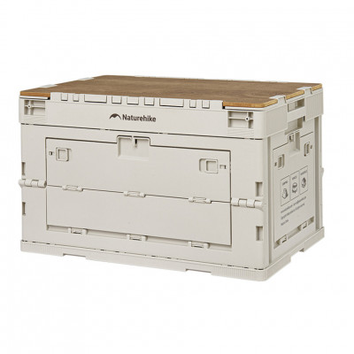 Складаний контейнер Naturehike CNK2450XB020, 52 л, бежево-сірий