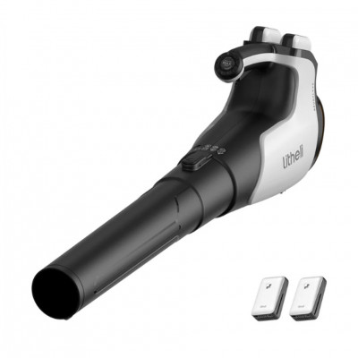 Акумуляторна повітродувка садова Litheli 560CFM, живлення від павербанку (2шт УМБ Litheli Power Bank 20000 mAh, 45 W, 4А в комплекті)