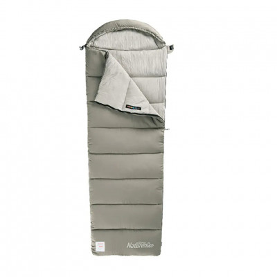 Спальний мішок з капюшоном із звичайним мішком для зберігання Naturehike M300 CNK2350WS023, зелений, лівий