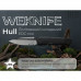 Ніж складаний туристичний Weknife Hull (9.9 см) Bohler M390 / Titanium чорний