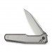 Ніж складаний туристичний Weknife Dressytak (8.6 см) Bohler M390 / Titanium сірий