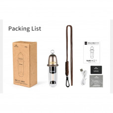 Ліхтар кемпінговий Naturehike CNK2350ZM010, 118х39мм, коричневий