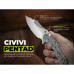 Ніж складаний туристичний Civivi Pentad (8.8 см) Nitro-V / Micarta чорний/білий