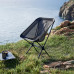 Стілець складаний Naturehike Moon YL08 NH20JJ027, 600D Oxford / алюміній, чорний